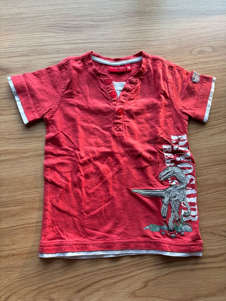 T-Shirt 104 Paw patrol blau & Dinosaurier rot in Rahden