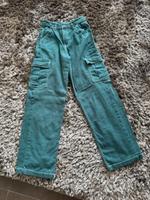 DIVIDED 90s Baggy High Waist Jeans 32 Dunkeltürkis Bayern - Pyrbaum Vorschau