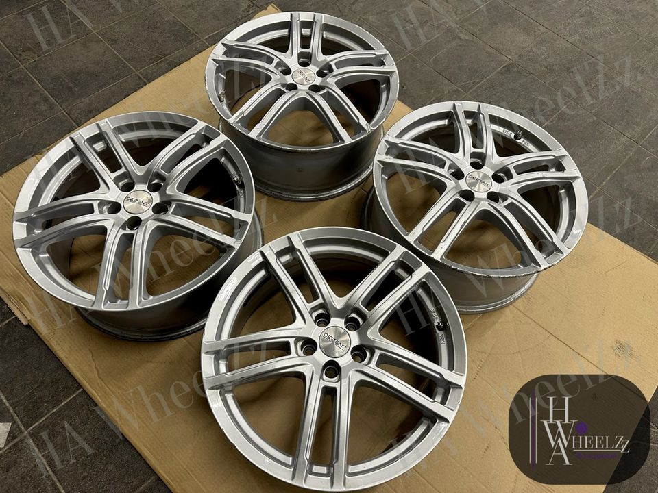 4x 18 Zoll Alufelgen Dezent 5x100 für VW Polo AW +Gti Seat Ibiza Arona KJ und Skoda Fabia PJ Felgen ET49 silber ideal für Winter Allwetter in Bünde