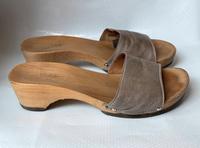 Softclox Pantolette Leder Nieten Taupe Beige Grau 39 39.5 39 1/2 München - Au-Haidhausen Vorschau