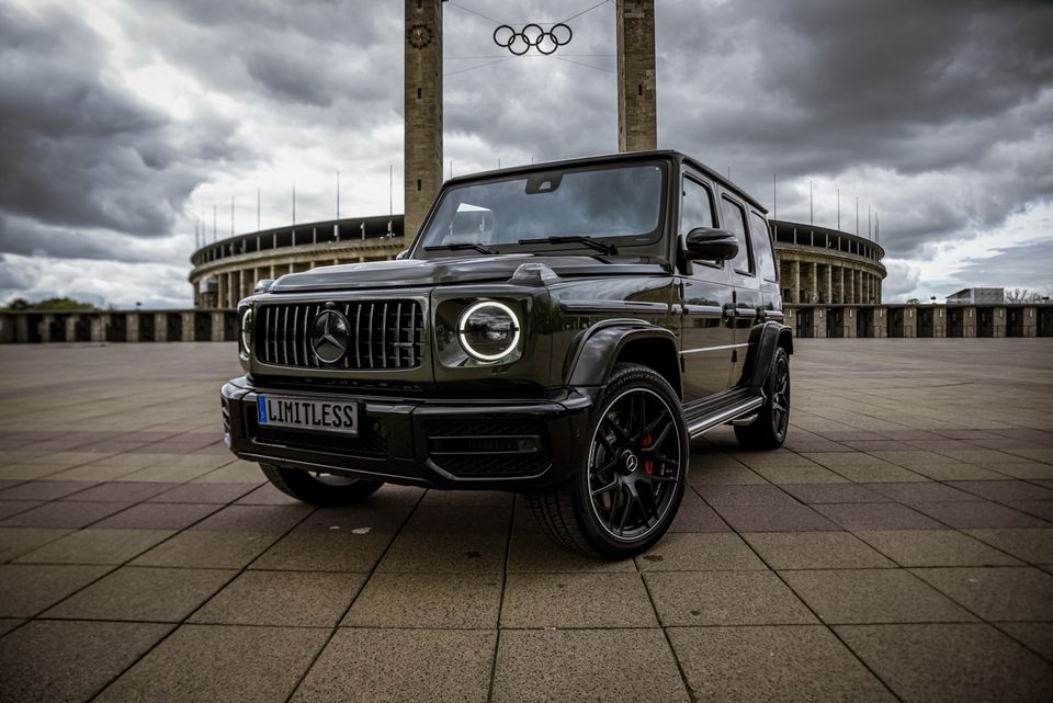 Mercedes-Benz G63 AMG Olivgrün 2024 mieten SUV G-Klasse G 63 Hochzeitsauto Sportwagen in Berlin