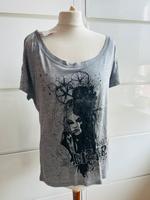 Only ** Shirt ** Gr. M/ L ** hellgrau + Motiv * Viskose* neu Baden-Württemberg - Bammental Vorschau