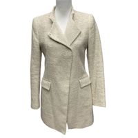 Zara Basic Collection Boucle Mantel Trenchcoat beige elfenbein Obergiesing-Fasangarten - Obergiesing Vorschau