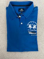 La Martina Polohemd T-Shirt blau American Polo Crew Special Match Bayern - Untersiemau Vorschau
