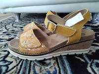 Bama Schuhe w.barfuß Keilabsatz Sandalen echtLeder neu m.Etikett Niedersachsen - Damme Vorschau