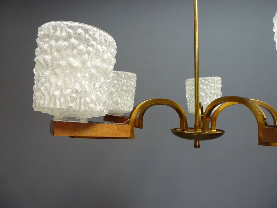 Kronleuchter - 50er 60er Jahre - Teak - Mid Century - Deckenlampe in Bremerhaven