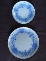 6 Dessertteller, 1 gr. Teller aus Glas, blau bemalt Sachsen - Radebeul Vorschau