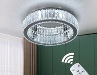 LED Deckenleuchte Kronleuchter Chrom Kristall Rund D= 380mm Nordrhein-Westfalen - Willich Vorschau