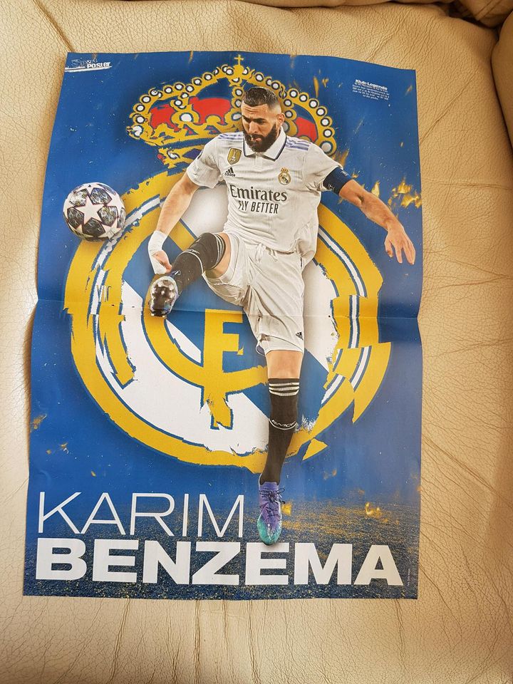 6 x DIN A3 POSTER Karim Benzema Real Madrid Bravo Sport Fußball in Solingen