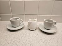 Set Espresso Tassen inklusiv Milchkanne weiß wie neu München - Moosach Vorschau