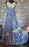 Corte Hindú Boho Hippie Ibiza MaxiKleid 36 S blau bunt Gold Seide Bayern - Hof (Saale) Vorschau