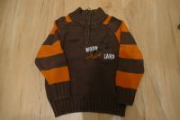 Pullover Gr. 86/92 braun-orange gestreift mit Tiermotiv Bayern - Regensburg Vorschau