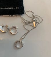 Set-Kette mit Anhänger +Ohringe Creole von Jette Joop, Silber 925 Hessen - Steinbach Vorschau