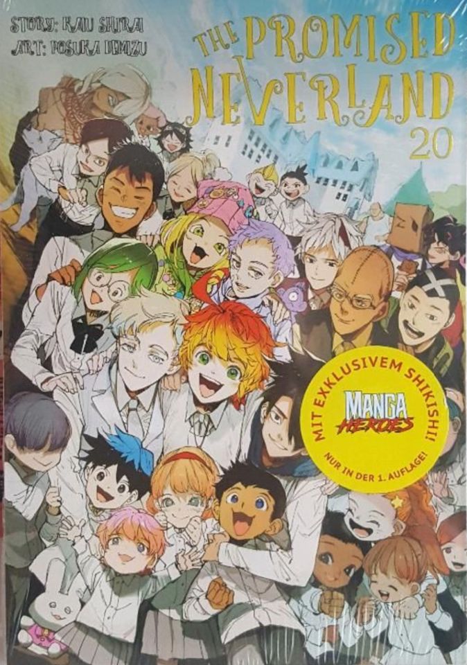 The promised neverland Manga Band 20 mit SHIKISHI! in Aachen