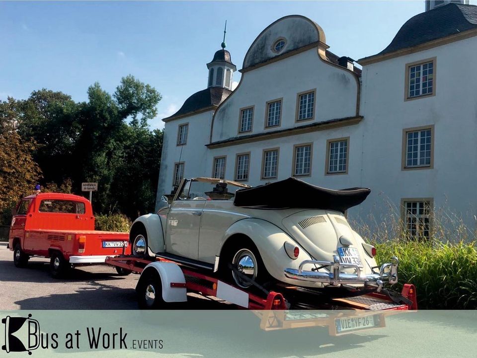 VW Käfer Cabrio Brautauto Hochzeit in Grefrath