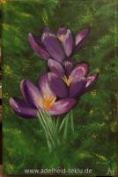 Acryl Gemälde Bild Acrylgemälde Blumen Krokus München - Ramersdorf-Perlach Vorschau