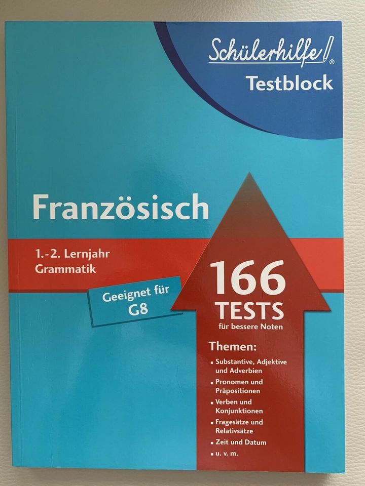Schülerhilfe Französisch Grammatik Übungsbuch Lernen Schule NEU in Bamberg