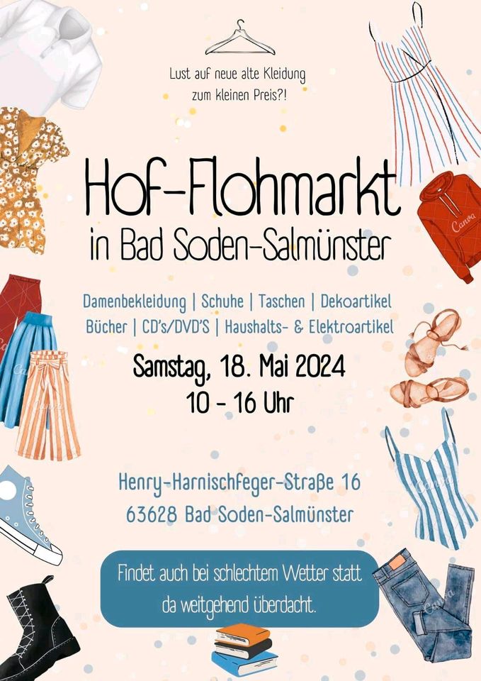 *Privater HOF-FLOHMARKT am Samstag, 18.05. in Salmünster!* in Bad Soden-Salmünster