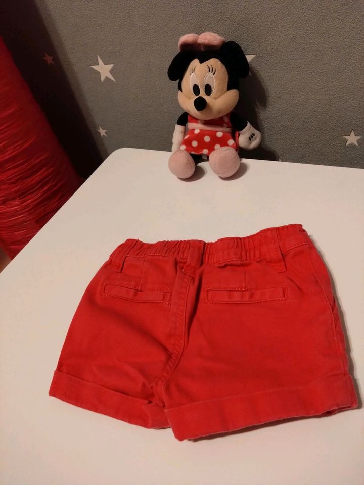 ❤️ süße S.Oliver Jeans Shorts Mädchen 86 92 kurze Hose pink rot in Oberlungwitz