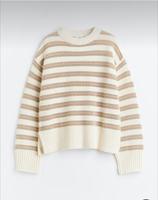H&M Ajourstrick Strick Beige Weiß Streifen Gestreift Baumwolle XS Findorff - Findorff-Bürgerweide Vorschau