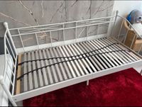 Metallbett  Jugendbbett für weiß 2 m x90 cm inklusive IKEA Latten Baden-Württemberg - Sindelfingen Vorschau