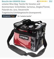 NEU Uniwise Bag Tasche Studium Uni Bibo Bücher transparent Jura Dresden - Leubnitz-Neuostra Vorschau