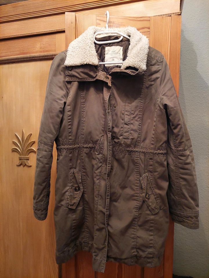 H&M Parka, Winterjacke , gefüttert, Gr 42 , oliv in Bochum