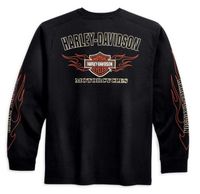Harley Bar & Shield Flames Long Sleeve T-Shirt M,L,XL,XXL Mecklenburg-Vorpommern - Penkun Vorschau