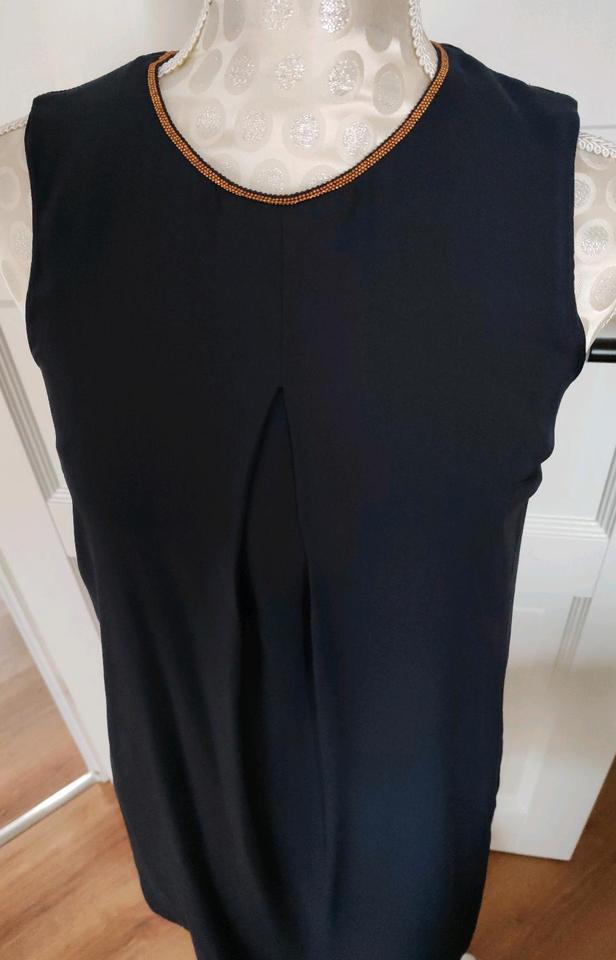 H&M Kleid Gr. 34 XS S dunkelblau rosegold Sommer Business in Elze