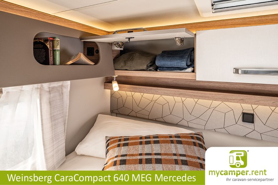 Buchungslücke Weinsberg CaraCompact 640 MEG Edition Pepper Mercedes mieten Deluxe Wohnmobil 170PS Automatik Smart TV und Satanlage Sprinter 3,5t Zulassung IsoFix Autark-Solar Paket in Kerken