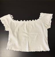 H&M - Off-Shoulder T-Shirt, weiss, crop Bayern - Miltenberg Vorschau