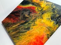 Acryl Pouring, Acrylbild „Firestorm“ 39x39cm Baden-Württemberg - Remseck am Neckar Vorschau