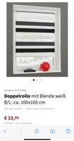 Doppelrollo (weiß/schwarz/grau): 100x160 cm Sachsen - Chemnitz Vorschau