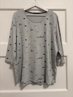 Graues Shirt Pullover Cecil xxl viskose Muster Niedersachsen - Wolfsburg Vorschau