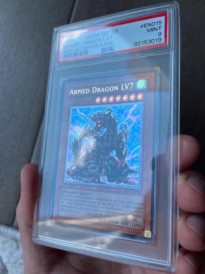 Yugioh Armed Dragon lv 7 psa 9 ultimate rare 1 edition in Filderstadt