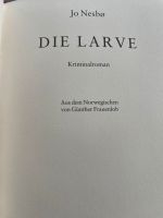 Jo Nesbo Die Larve Hardcover Harry Hole Reihe Sachsen-Anhalt - Holzweißig Vorschau