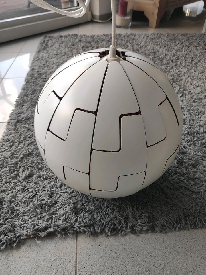 ❤️ IKEA Deckenlampe Hängelampe Star Wars Todesstern weiß/kupfer in Backnang