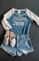 LEVIS Shirt blau weiß LOGO GrXS-S-34-36, eine Saison getragen. Bayern - Mühldorf a.Inn Vorschau