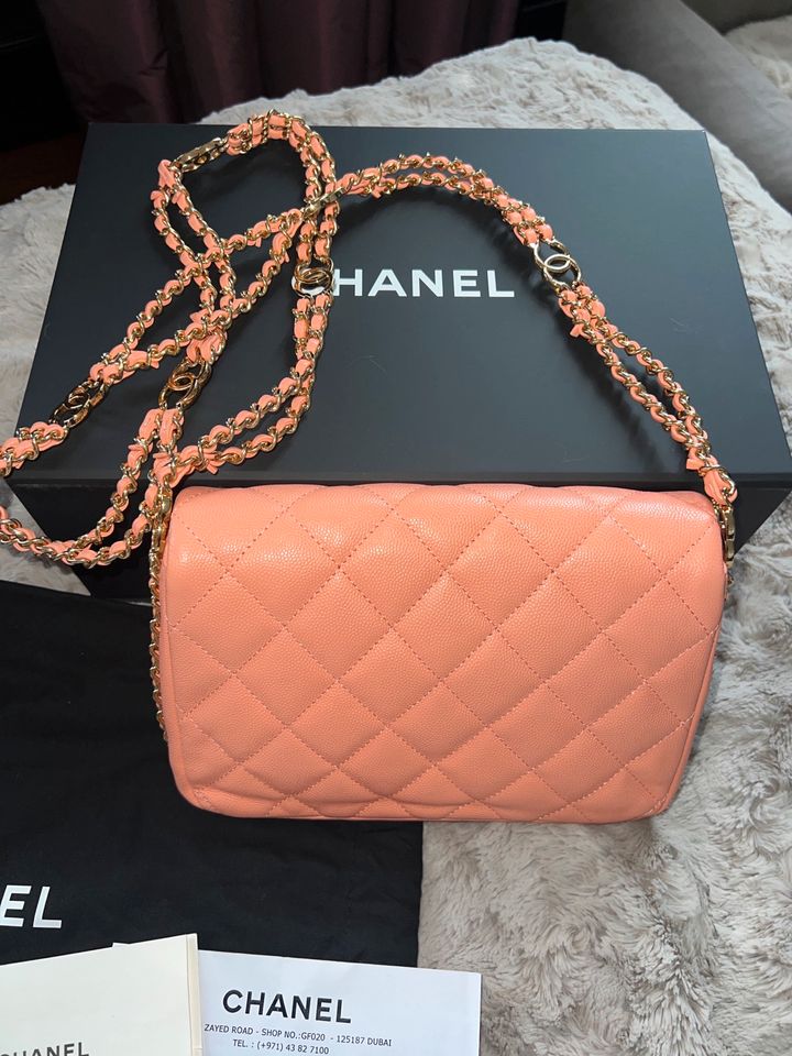 Chanel Klassische Tasche aus gestepptem Leder in Hamburg