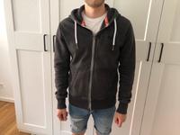 Superdry Kapuzenjacke/ Sweatshirtjacke/ Sweatjacke grau Bielefeld - Bielefeld (Innenstadt) Vorschau