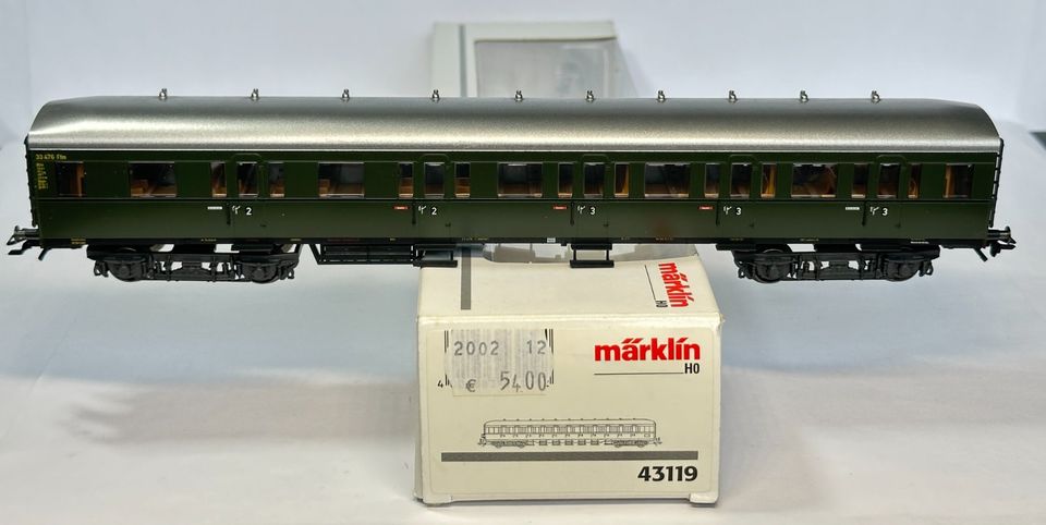 H0 / 1:87 Märklin 43100 Abteilwagen 2/3 Klasse der DB mit EVP in Babenhausen