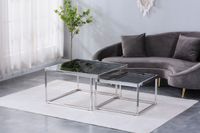 Designer Couchtisch Set mit Chrom Gestell Nordrhein-Westfalen - Paderborn Vorschau