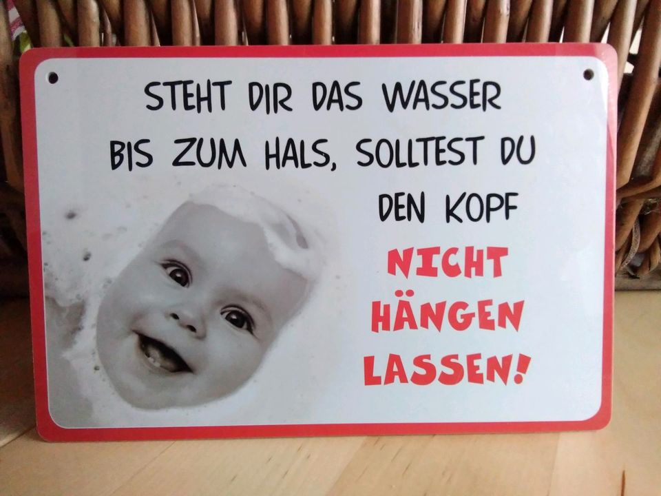 Deko Schild mit lustigem Spruch circa 15 x 10 cm in Horneburg