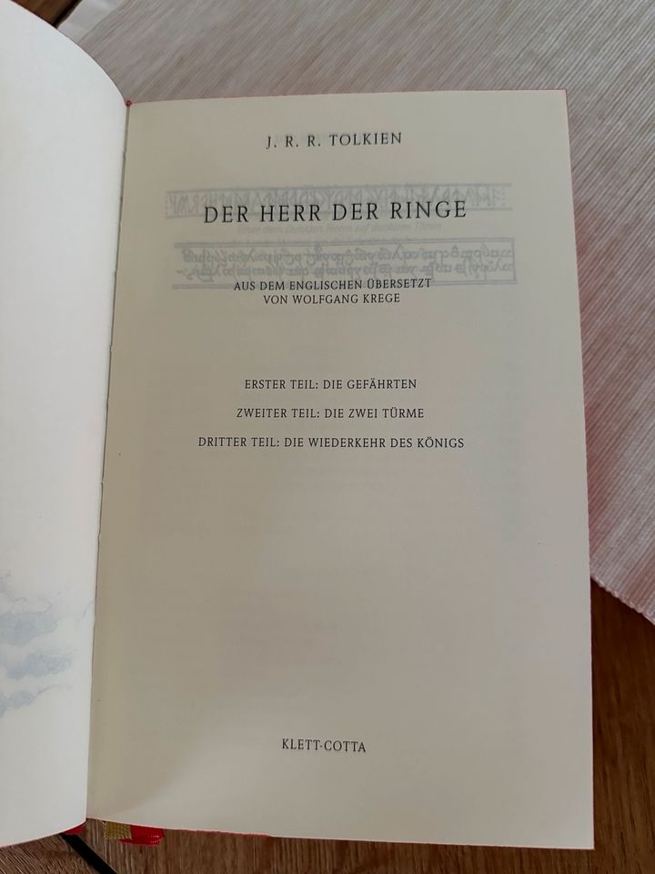 Der Herr der Ringe, Blattgold vom Buchbinder, Einmalig! in Tecklenburg