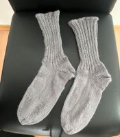 Socken Strick Wolle grau Gr 38 Rheinland-Pfalz - Rülzheim Vorschau