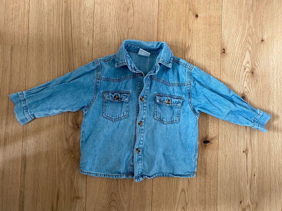 Baby Kinder Hemden Jeanshemd Hemd Gr 86 verbaudet H&M Set 3 Stück in Gudendorf