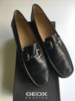 Geox Collage Schuh aus schwarzem Leder mit Gebissschnalle Eimsbüttel - Hamburg Stellingen Vorschau