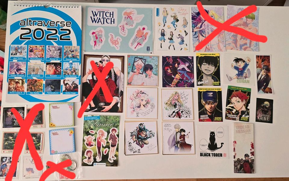 Anime manga extras shikishi sticker postkarte Kalender yaoi shojo in Leipzig