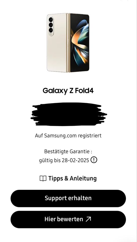 Samsung Galaxy Z Fold4 1TB 5G Beige / Garantie / Wie Neu in Dresden