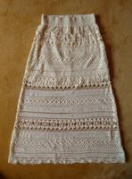 H&M Rock Häkellook lang XS S 36 creme Maxirock Häckelrock wie neu Rheinland-Pfalz - Guldental Vorschau
